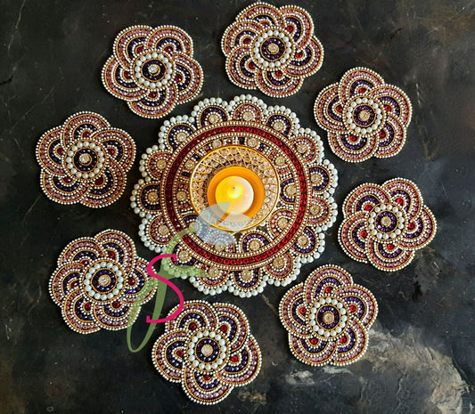 Flower rangoli