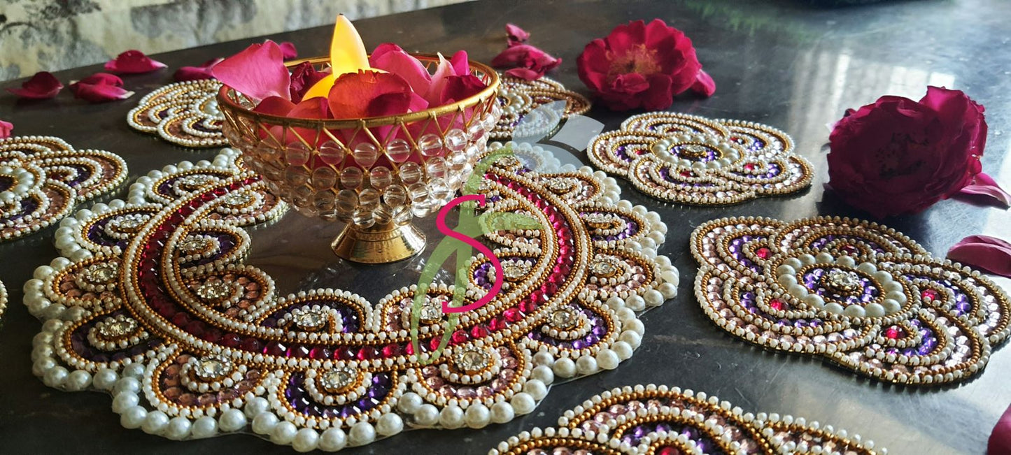 Flower rangoli