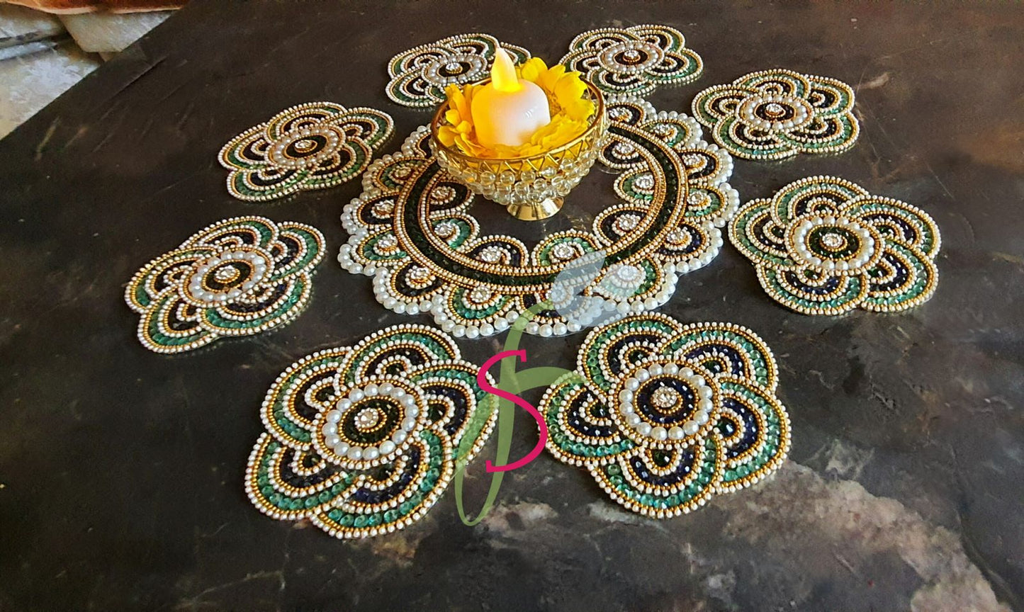 Flower rangoli