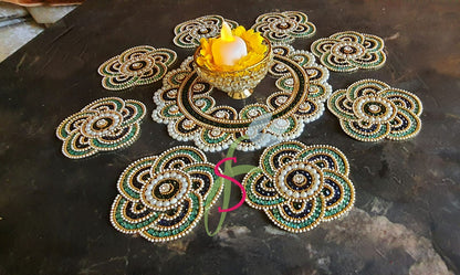 Flower rangoli