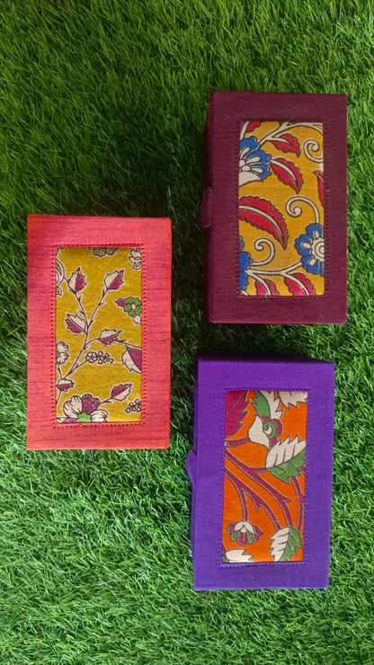 Bangle boxes with kalamkari top