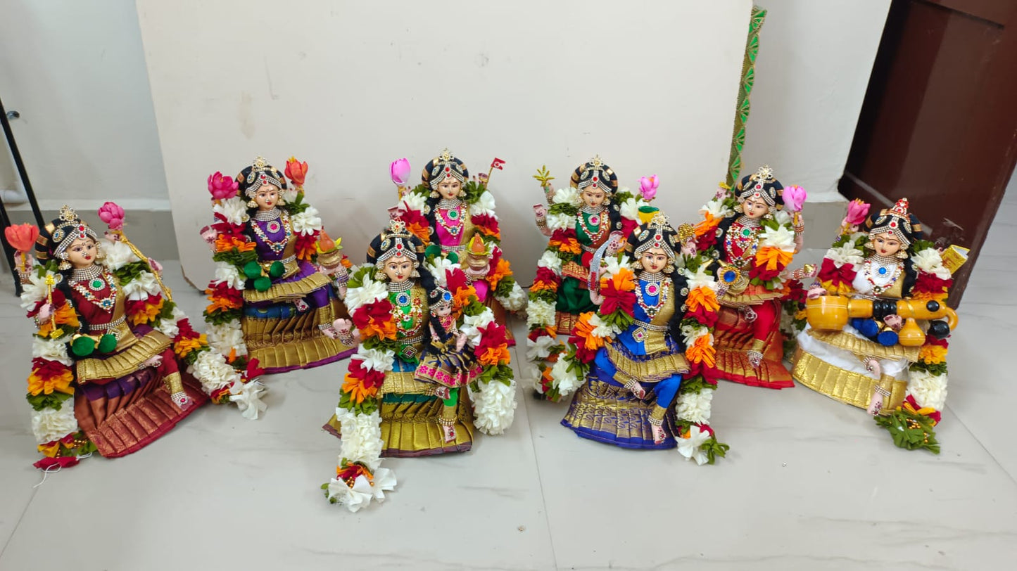 Ashtalakshmi Fabric Dolls