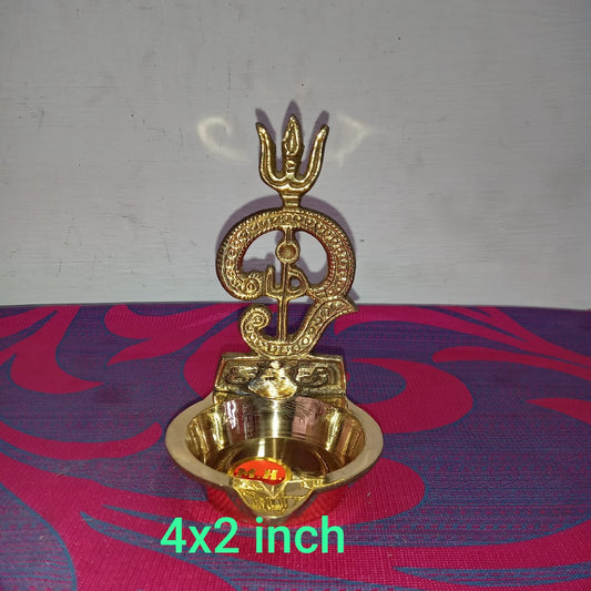 Brass Om Sakthi Lamp