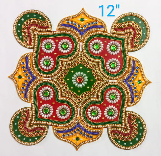 Acrylic opaque rangoli