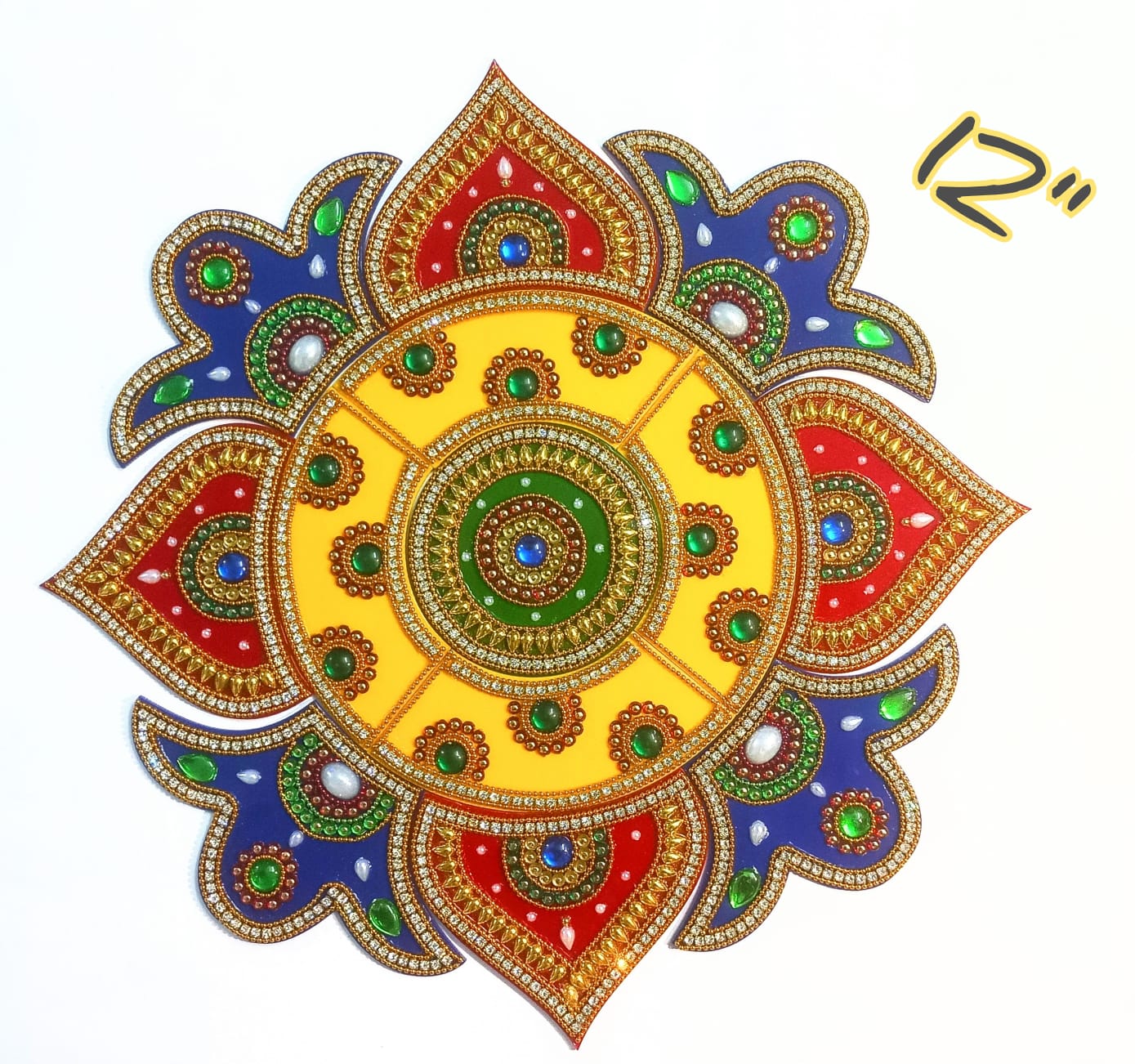 Acrylic opaque rangoli