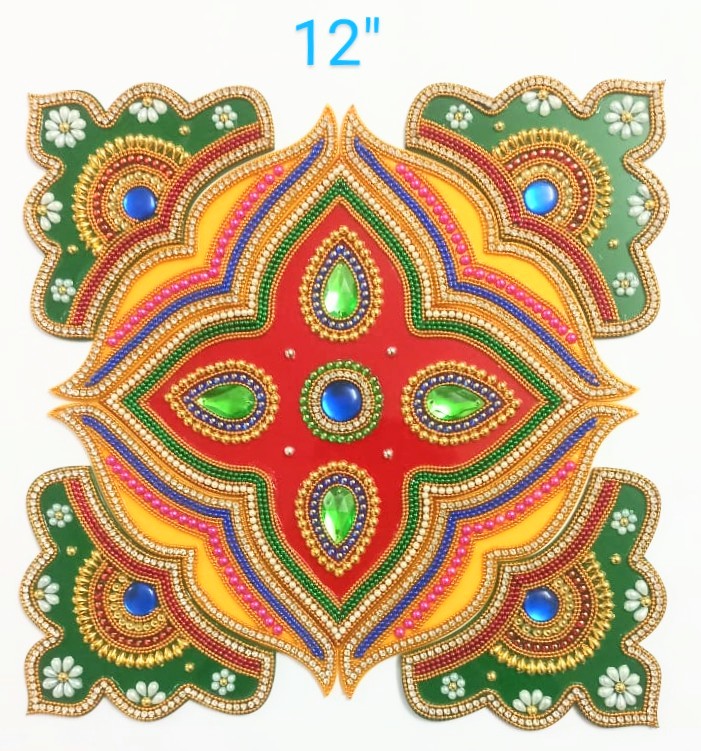 Acrylic opaque rangoli