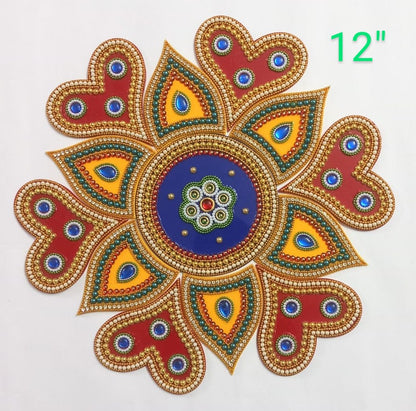 Acrylic opaque rangoli