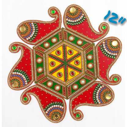 Acrylic opaque rangoli