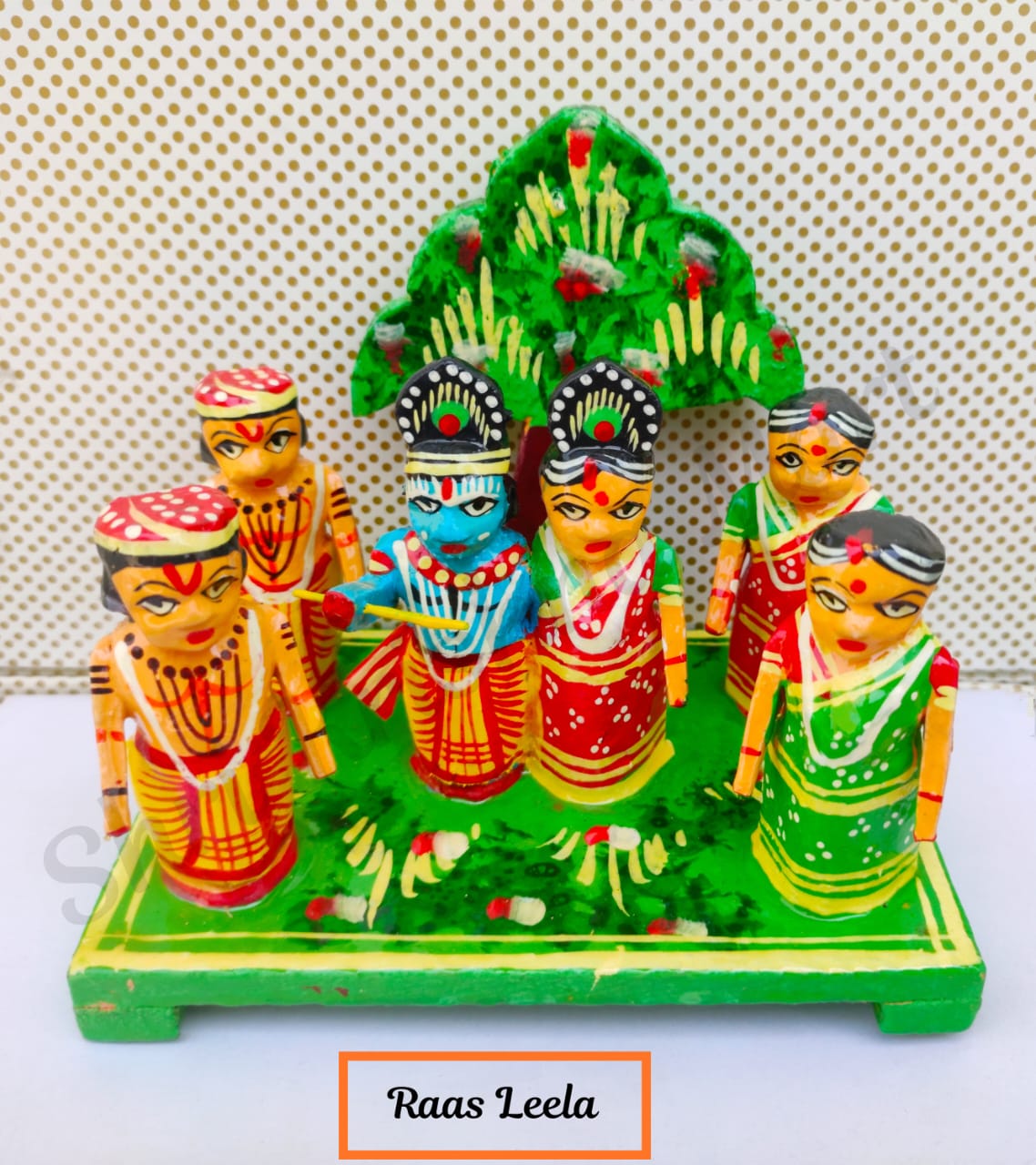 Wooden Krishna Leela Set