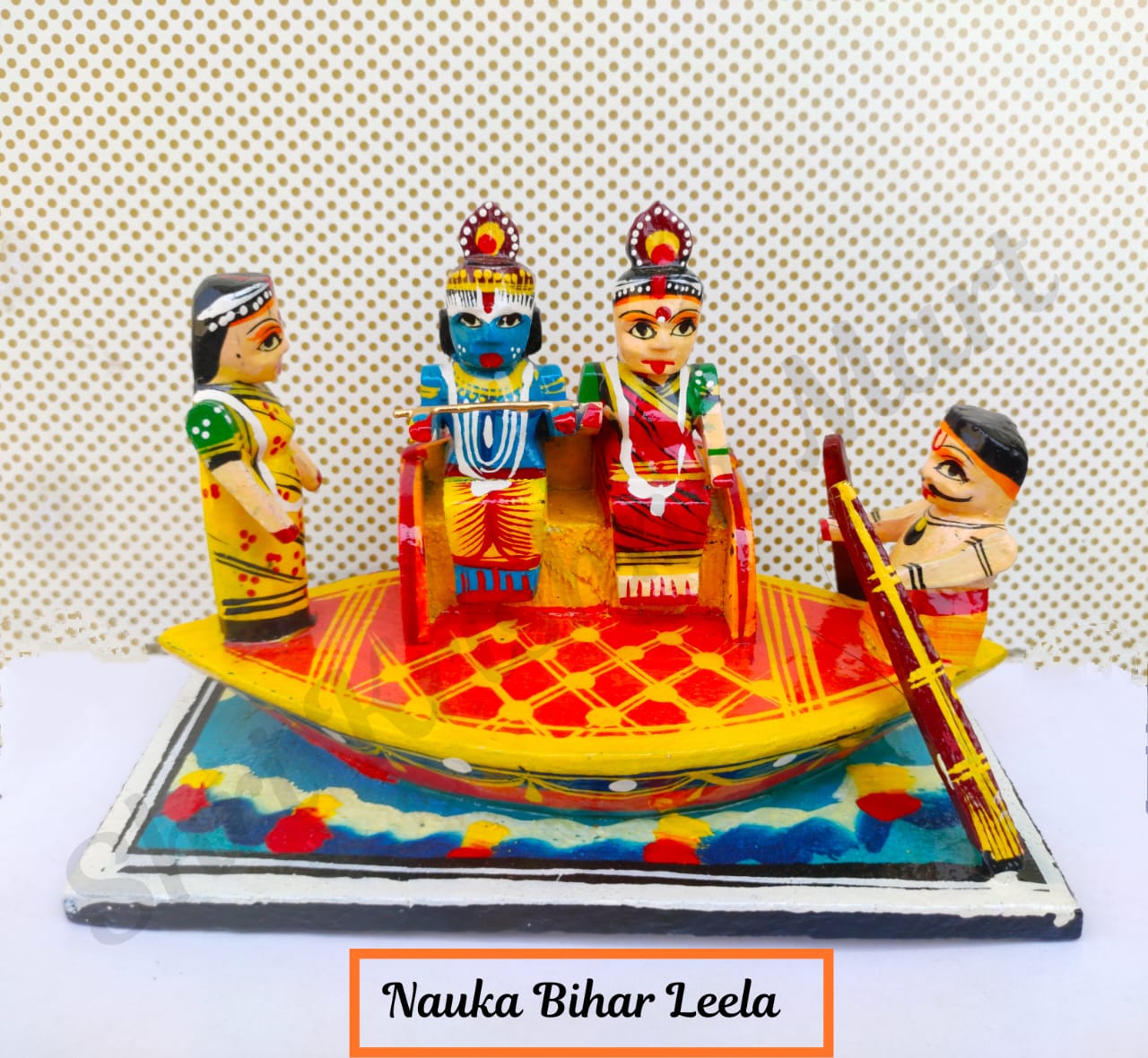 Wooden Krishna Leela Set