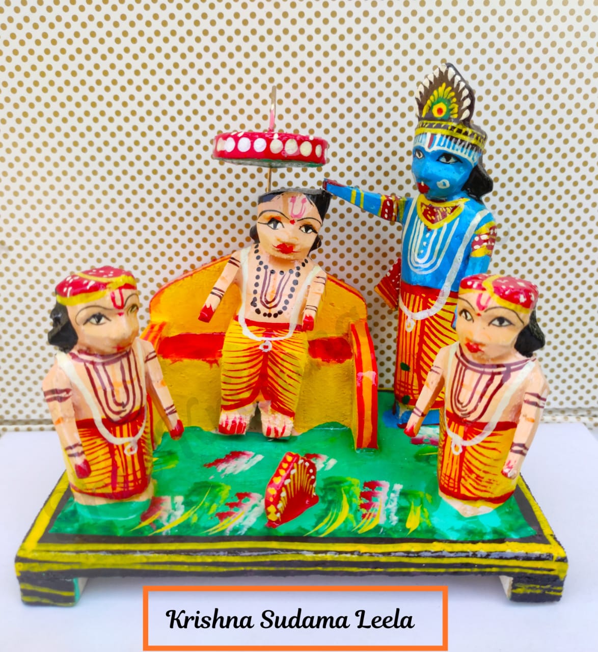 Wooden Krishna Leela Set