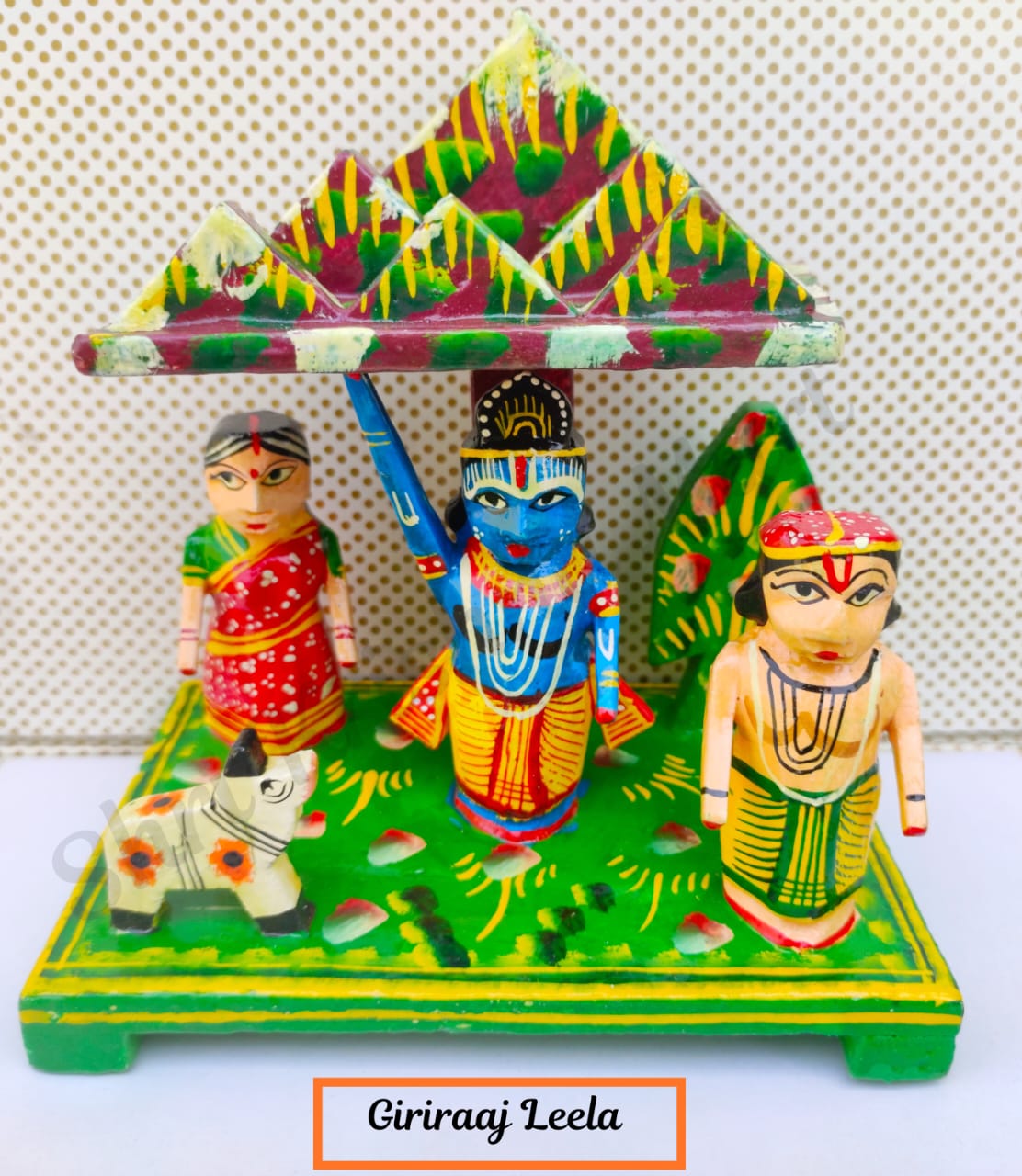 Wooden Krishna Leela Set