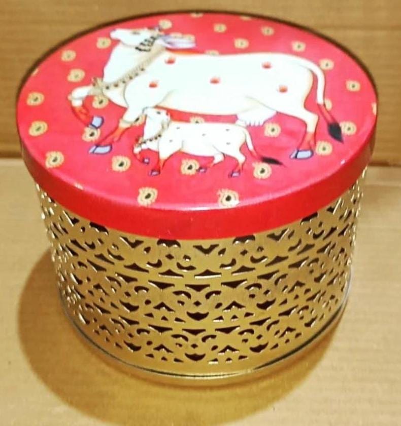 Pichwai theme metal boxes