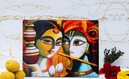 Radha Krishna Silk Box