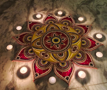 24" Premade Rangoli