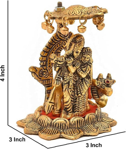 Radha Krishna Cow Idol