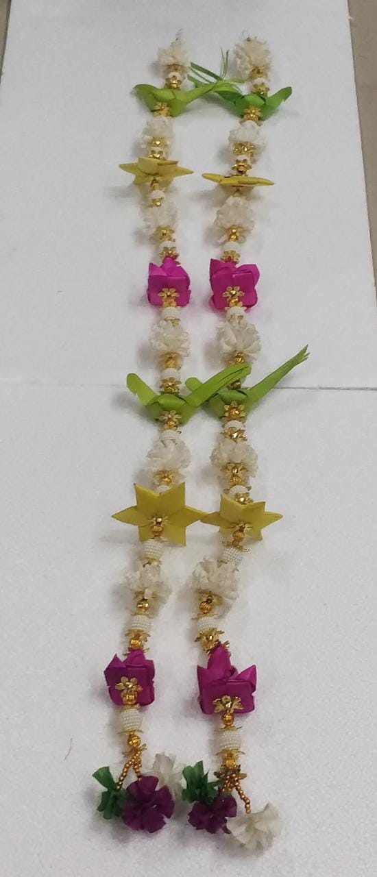 Palmleaf thoranam , with parrots, star and lotus