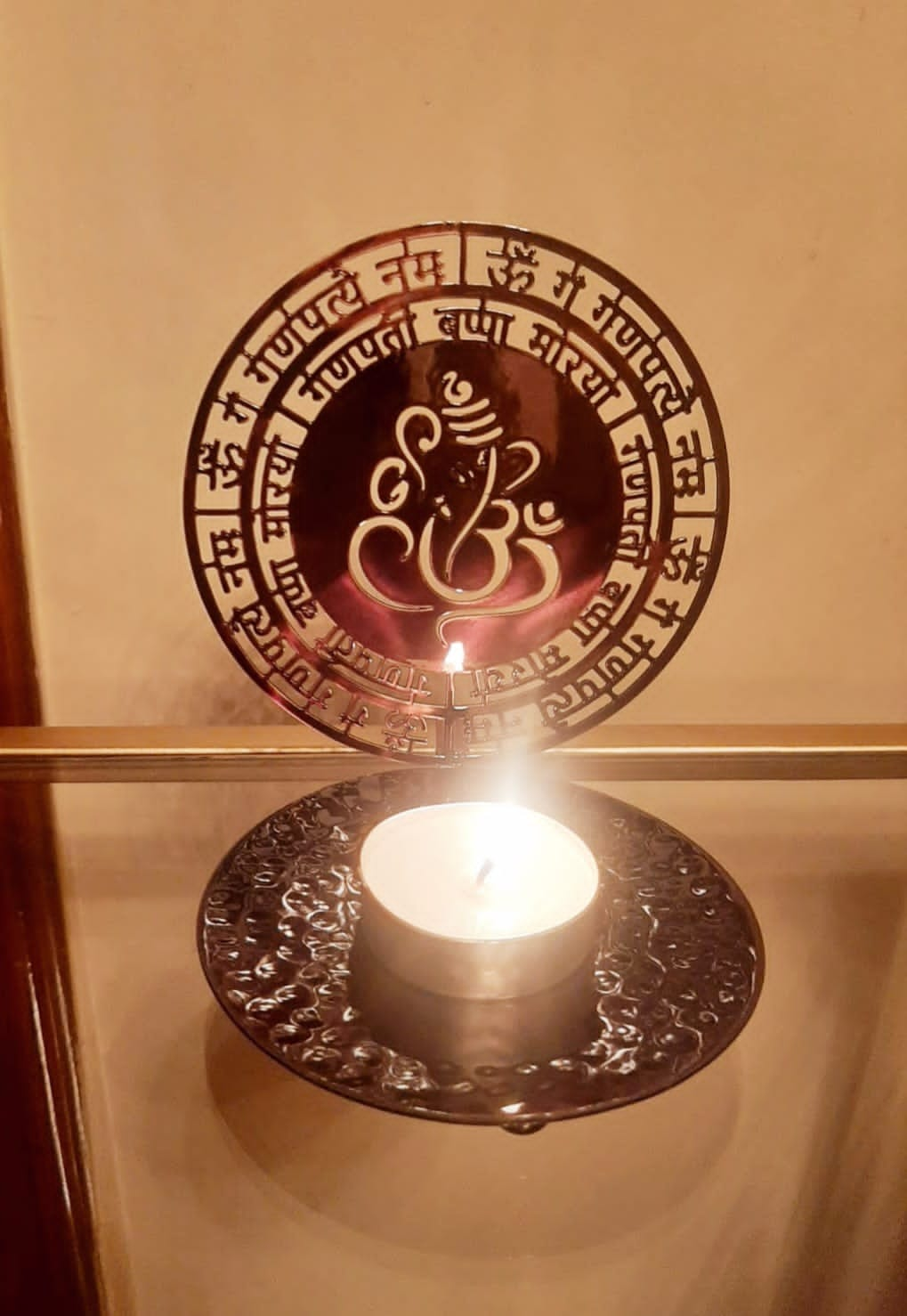 Ganesh ji tea light