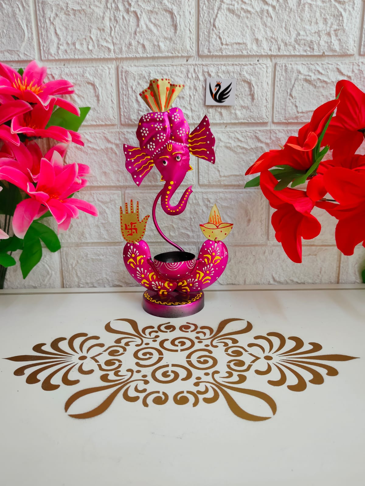 Baby Ganesh Tea light Set