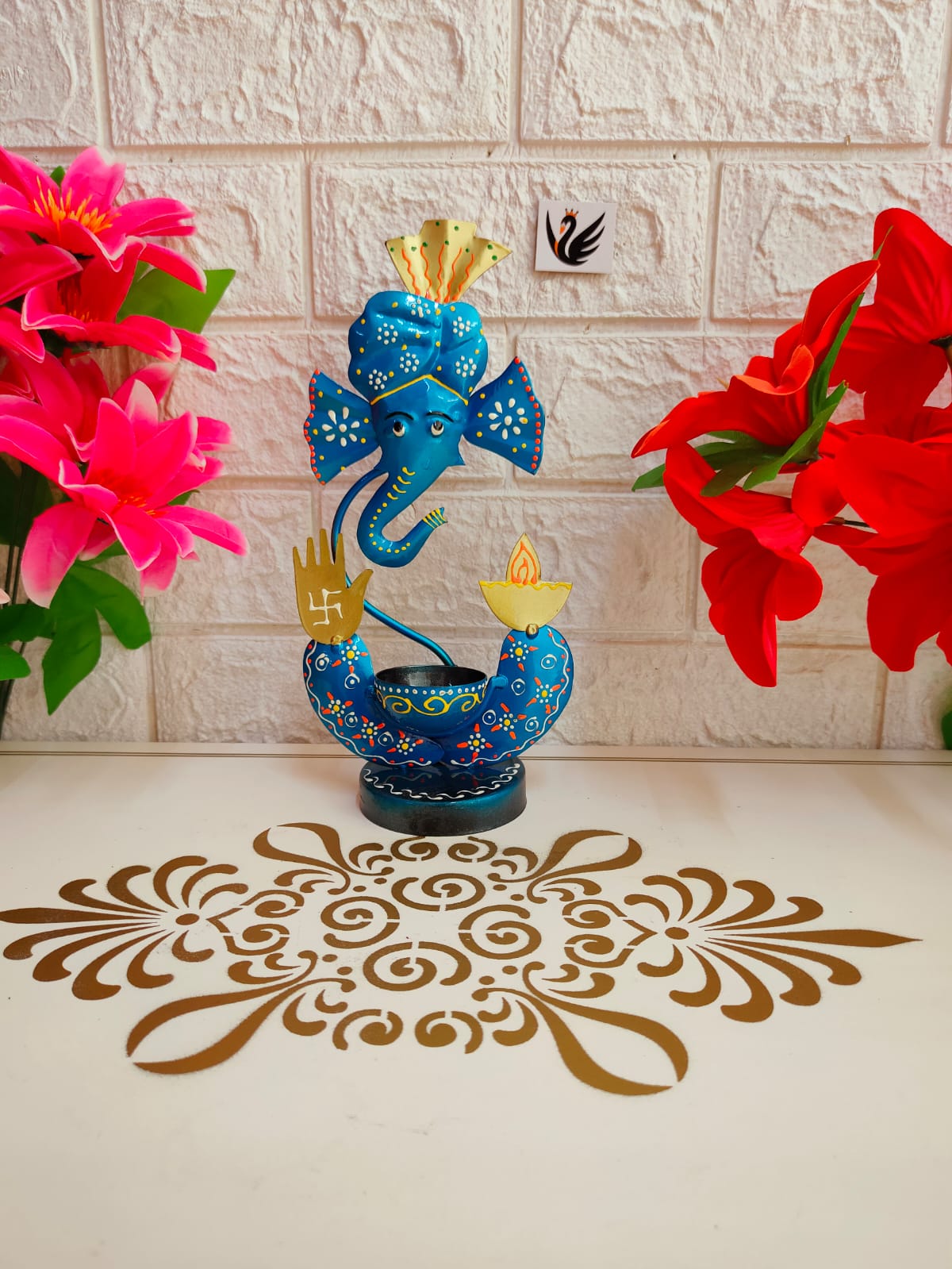 Baby Ganesh Tea light Set