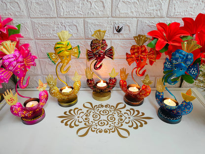 Baby Ganesh Tea light Set