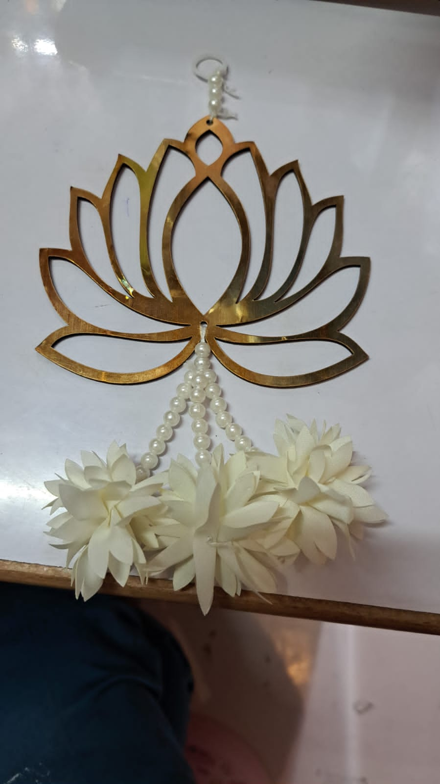 Mdf lotus fabric lotus hangings