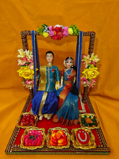 Couple dolls in Swing