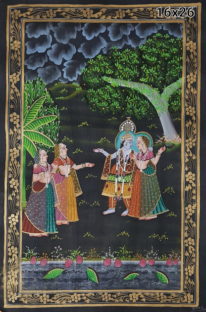 Hand-painted Pichwai on cloth