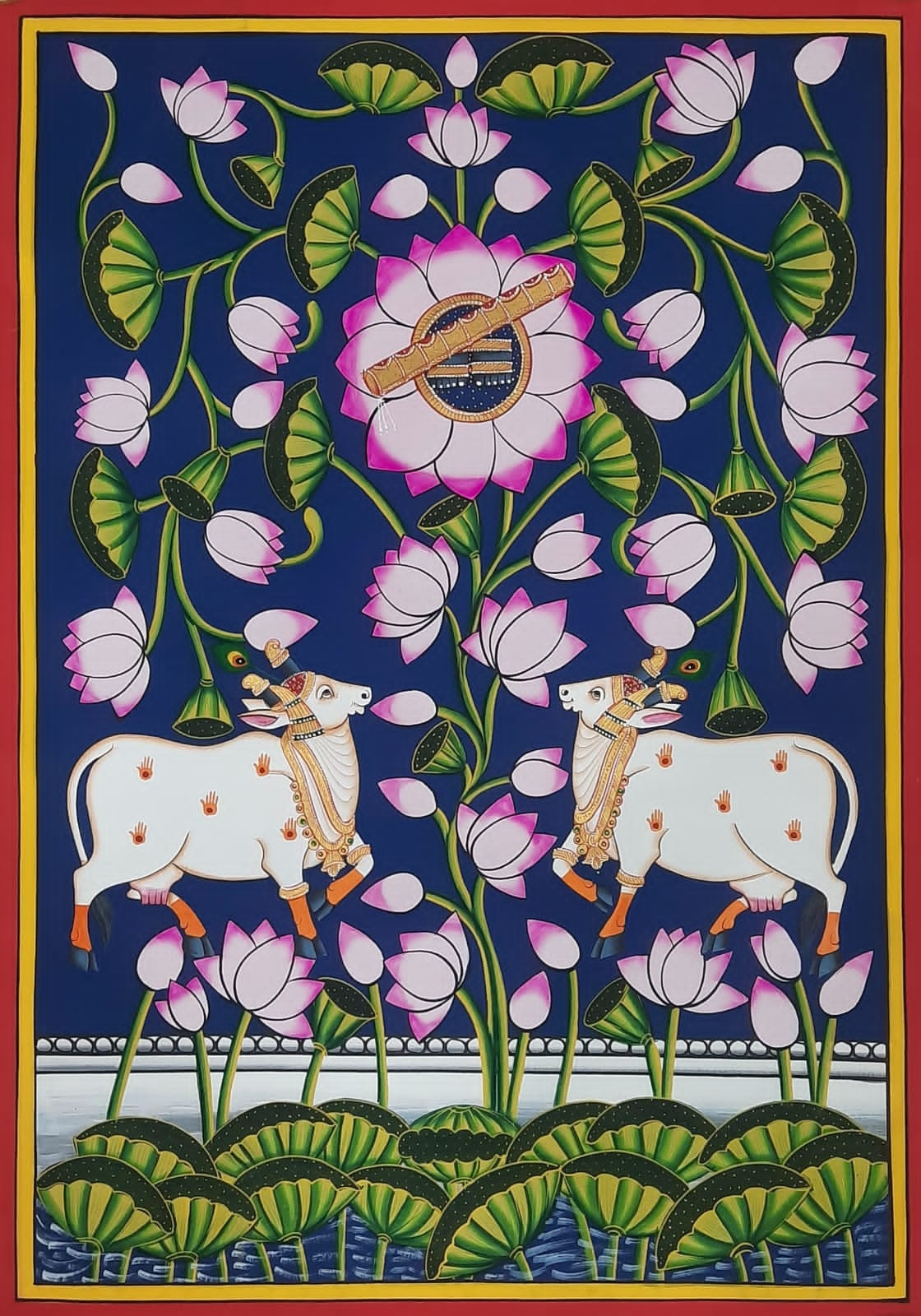 Hand-painted Pichwai on cloth