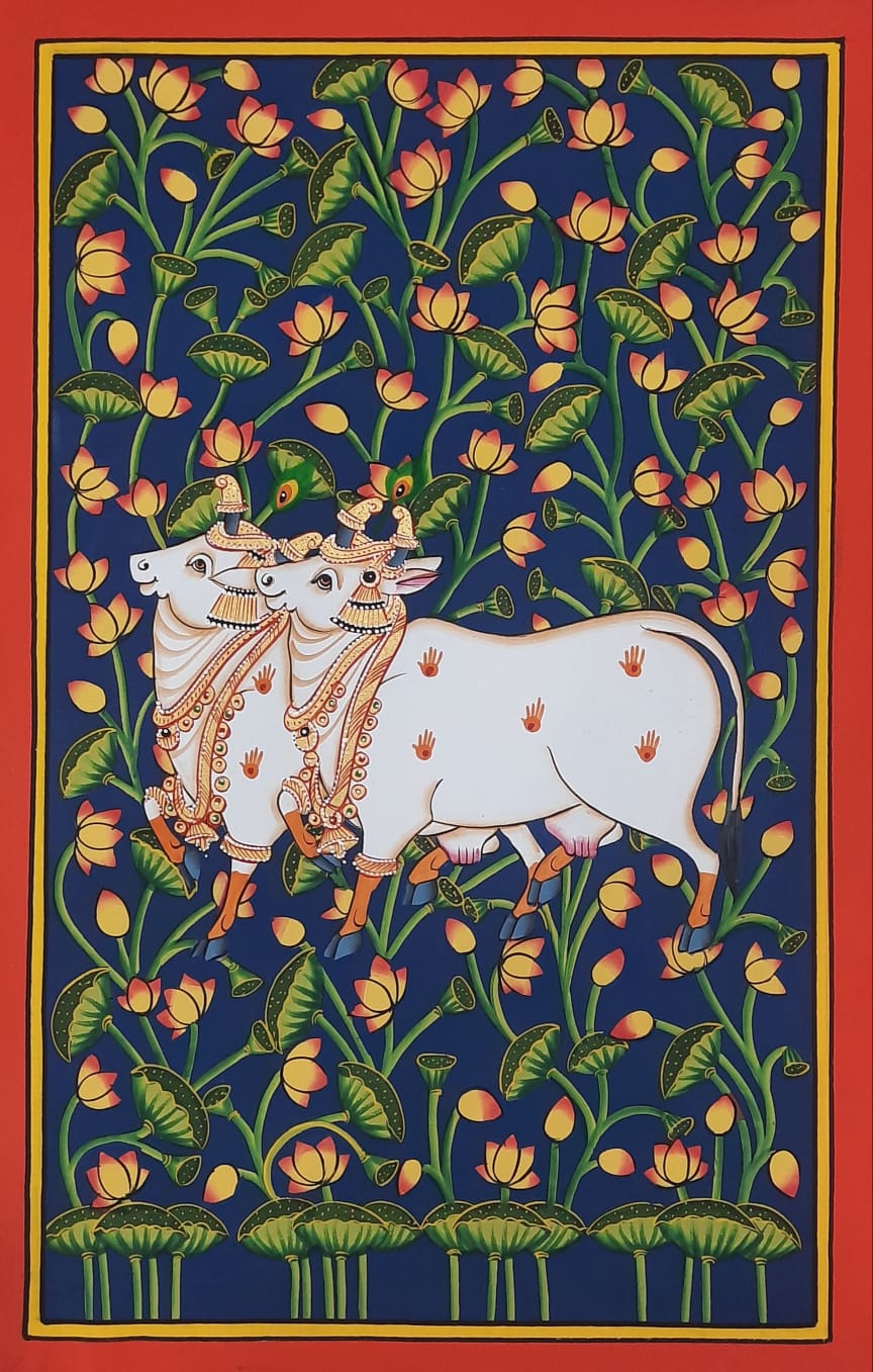 Hand-painted Pichwai on cloth