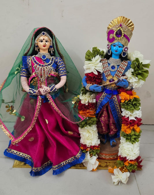 RadhaKrishna fabric dolls