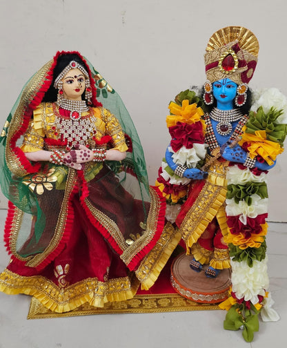 RadhaKrishna fabric dolls