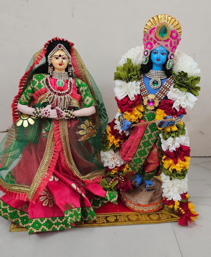 RadhaKrishna fabric dolls