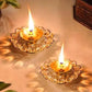 Round Crystal diya