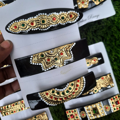 Clips with Tanjore work