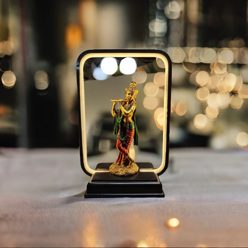 Lord Krishna with LED light Stand