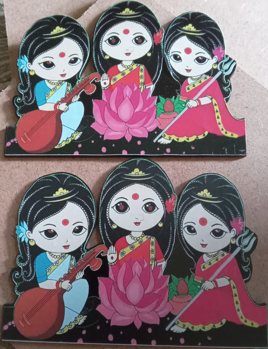 Durga,lakshmi,saraswathi Magnets