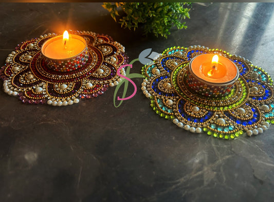 Multicolour Diya