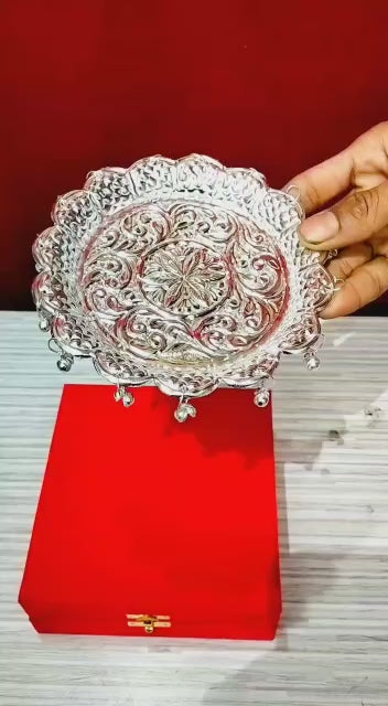 German Silver Pooja set