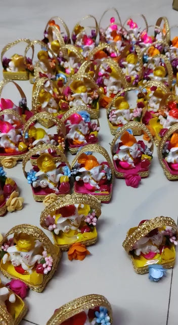 Ganesha kumkum basket