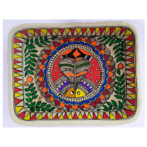 Madhubani paper mache Serving Tray