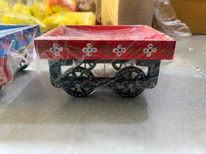 Wooden Hand-painted Cart