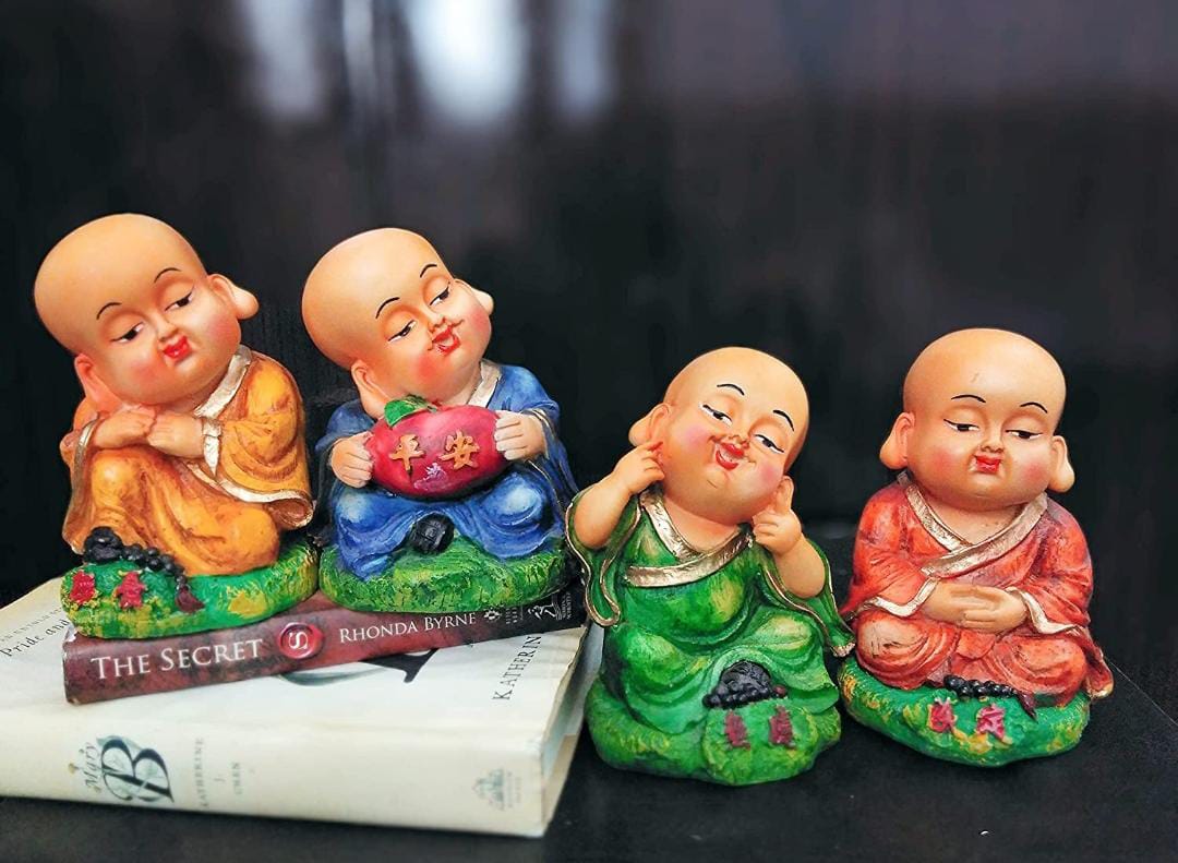 Set of 4 baby buddha