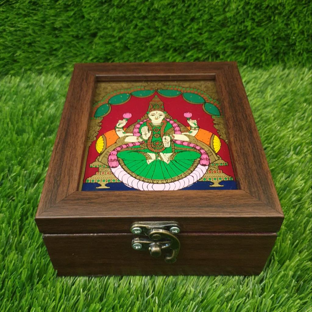 Reverse glass painting jewel/ gift boxes