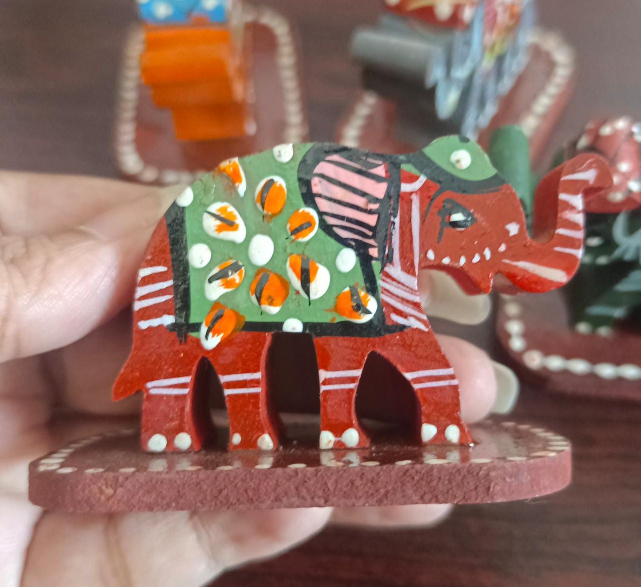 Elephant shape agarbathi holder