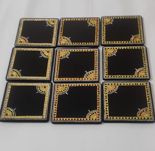 Tanjore Art coasters