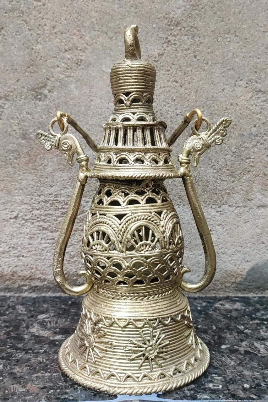 Dhokra Art lamp