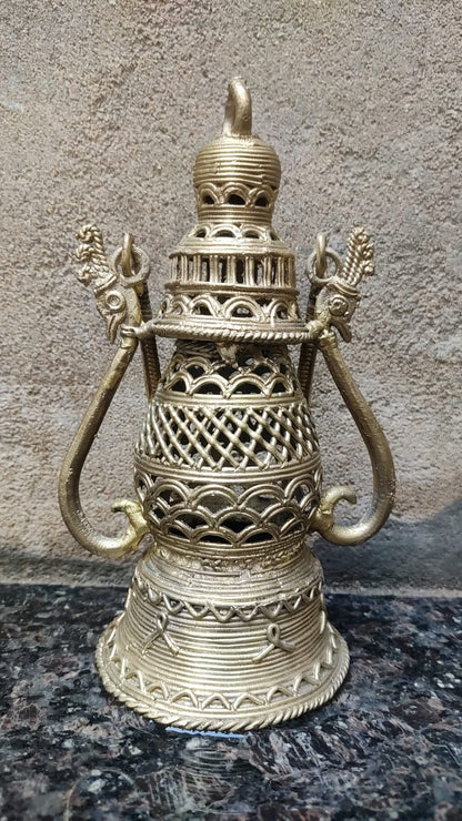 Dhokra Art lamp