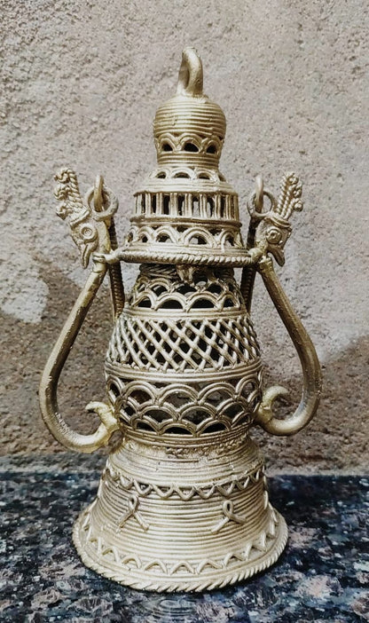 Dhokra Art lamp