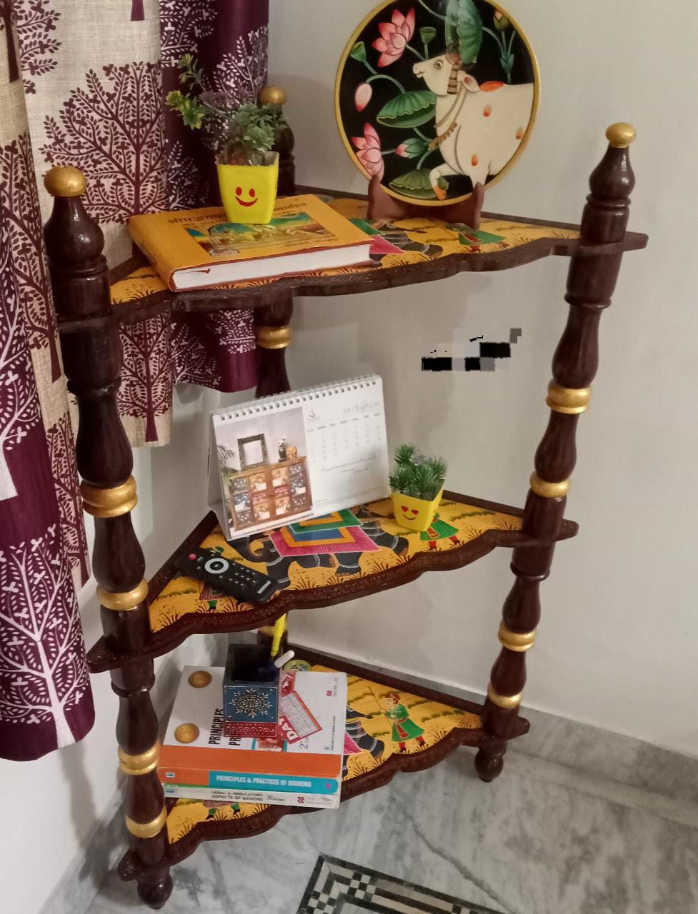 3 Tier Shelf Corner Table